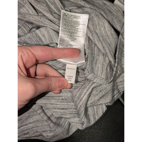 Banana Republic Dress M Women's Gray Marled Adjustable Straps Maxi Slits Cutout - Picture 10 of 11